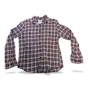 True‎ Craft Red Plaid Button-Down Shirt - Men's M